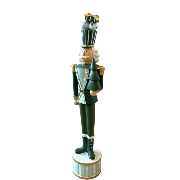 Balsam & Fir Green Gold NUTCRACKER Christmas SOLDIER Resin Figurine NEW - Picture 8 of 16